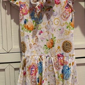 Colorful Kids Dress with Fairy Tale Print
